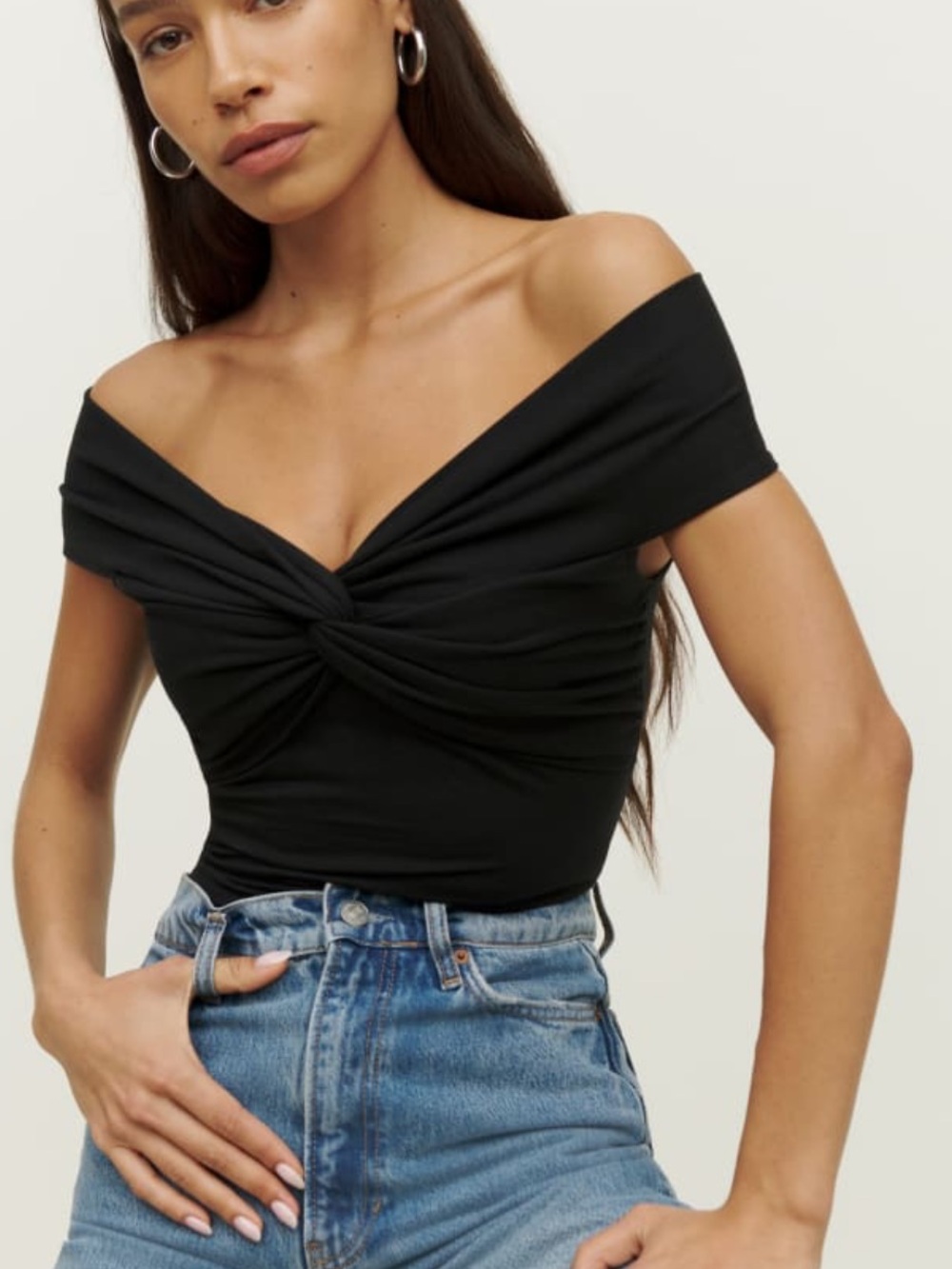 Reformation Ezlynn Off the Shoulder Top